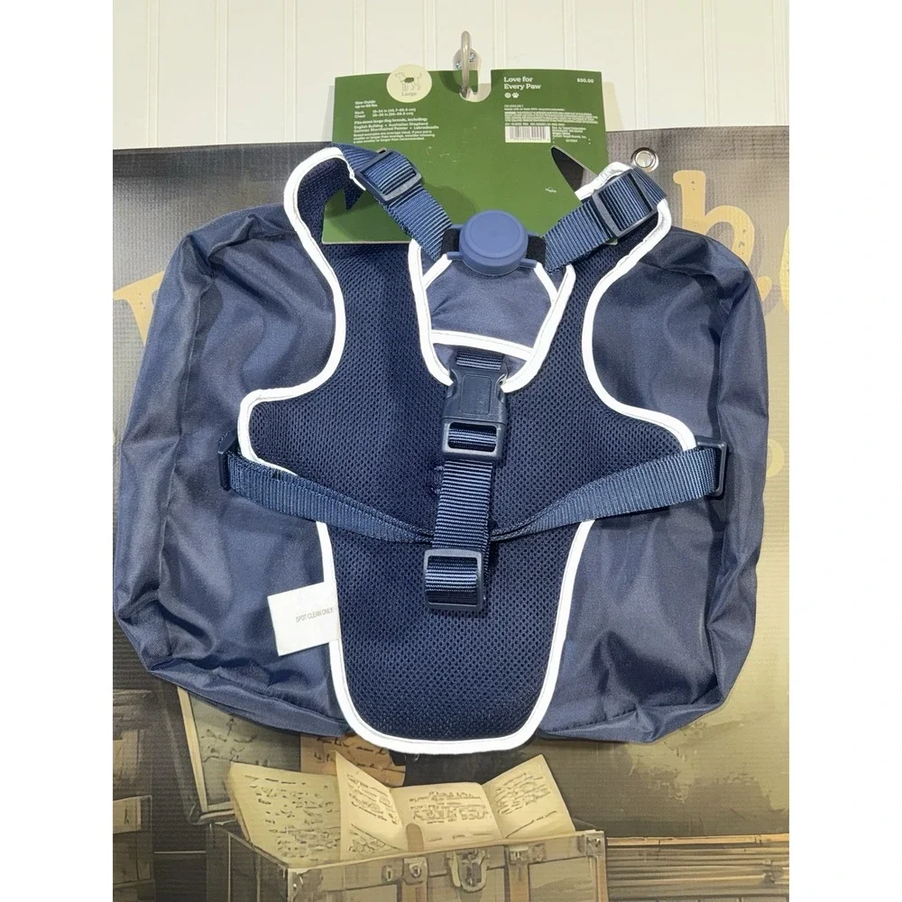 The cuddle Collab dog harness backpack Large New Navy Blue